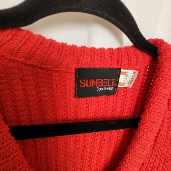 Fender Guitars Y2K PROMO Red V-Neck Cotton Knit Sweater O/S Unisex - Picture 4 of 7